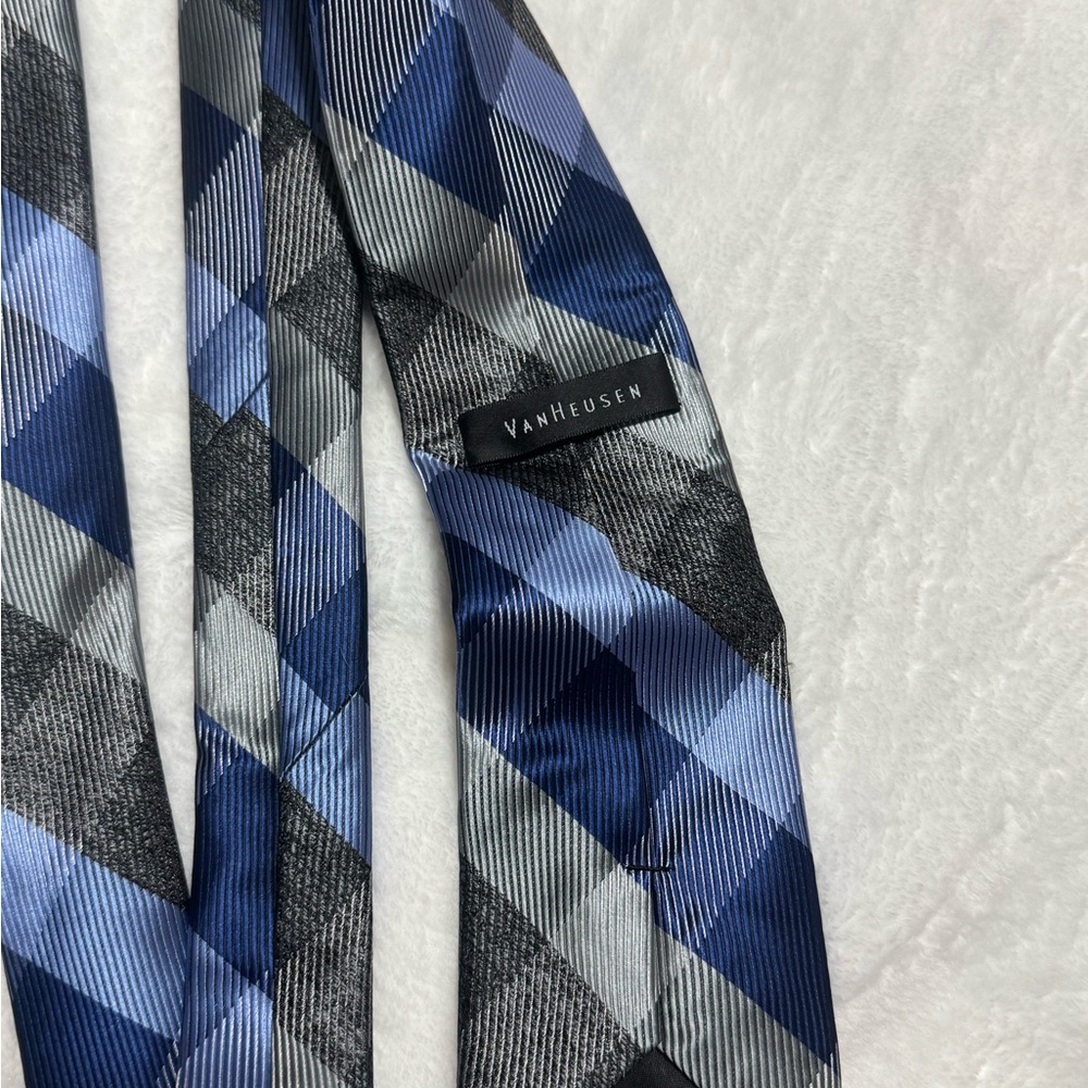 Van Heusen Blue Plaid Tie